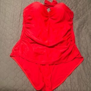 Retro Style One Piece Swimsuit - 16/18